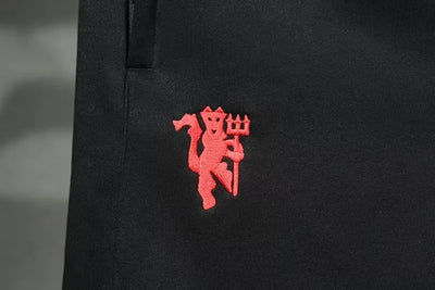 Retro Manchester United black sweatshirt suit