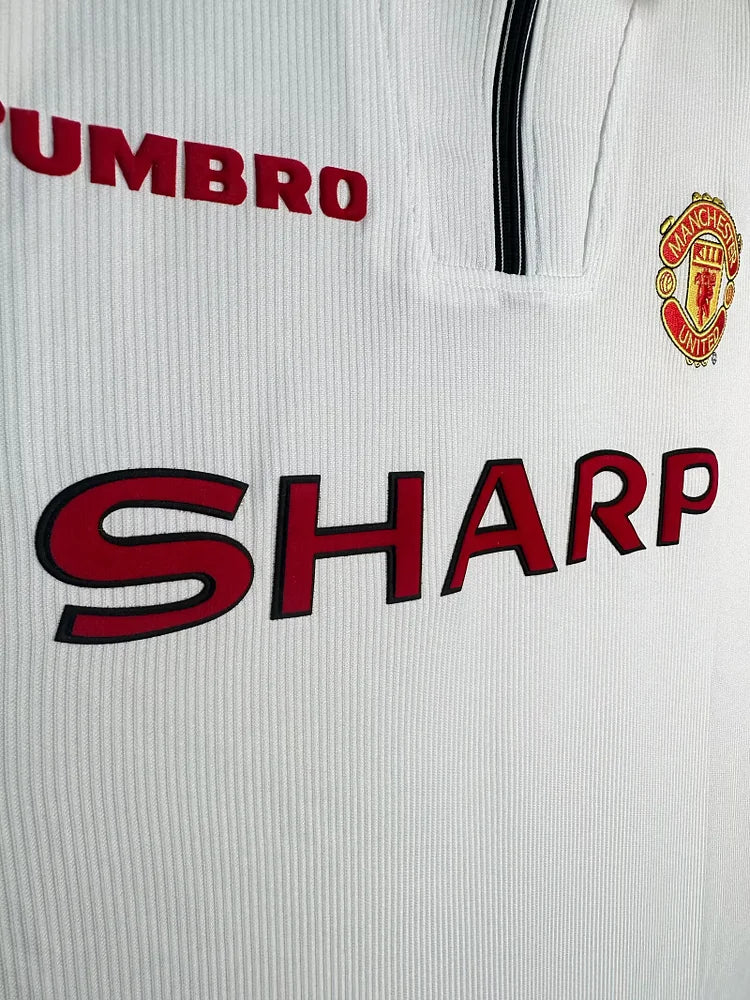 1998/99 Manchester United Classic Retro Long Sleeve Shirt - White