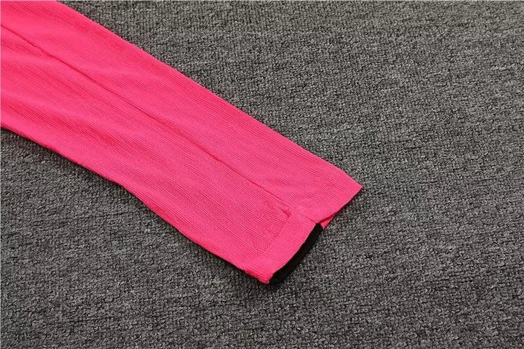 2024/25 Chelsea half-pull training uniform pink 1:1 Thai quality suit