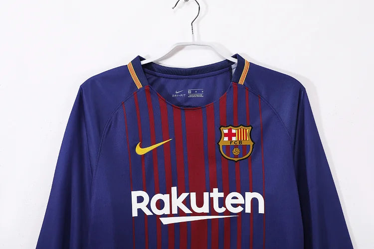 2017/18 Barcelona Home Retro Long Sleeve Shirt -