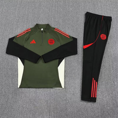 2025/2026 Bayern Green Long-Sleeved Training Suit -