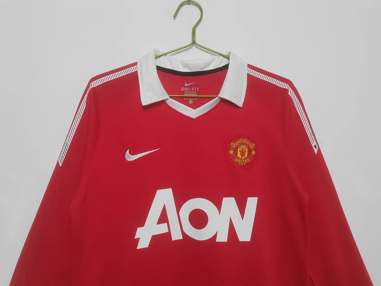 2010/11 Manchester United home retro long sleeves