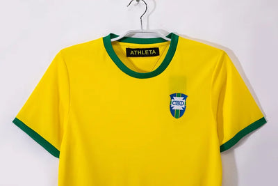 1970 Retro Brazil Home Soccer Jersey