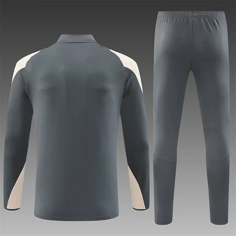 2024/25 Real Madrid Dark Grey Long Sleeve Training Kit