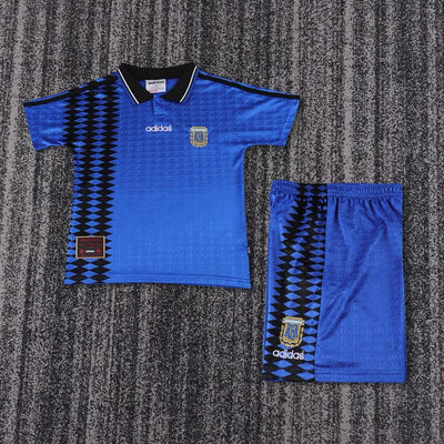 1994 Argentina Away Retro - Kids Kit
