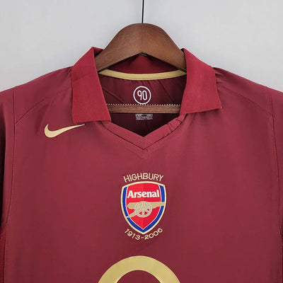 2005/06 Arsenal Home Long Sleeve Retro Shirt