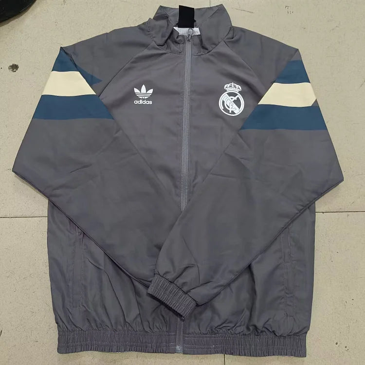 Real Madrid Grey Windbreaker