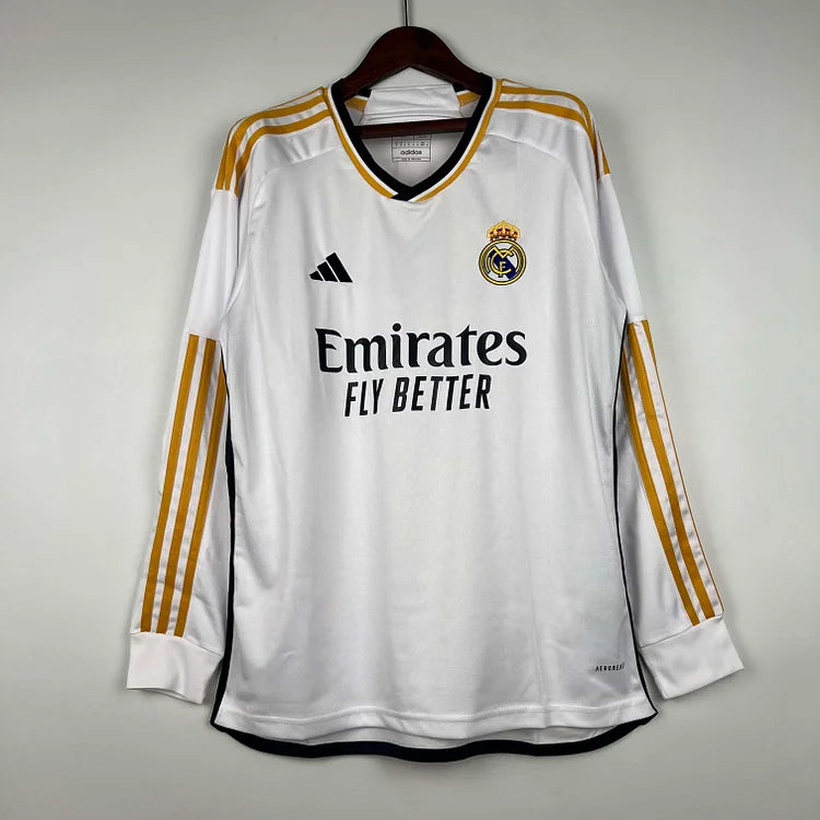 2023/24 Real Madrid Home Long Sleeve Jersey