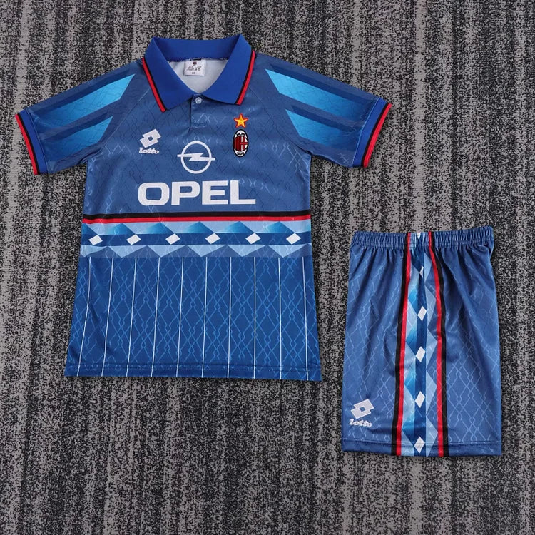 1995/96 Ac Milan Away Retro - Kids Kit