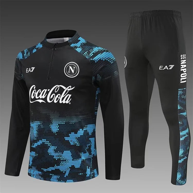 2024/25 Napoli black long sleeve training kit.