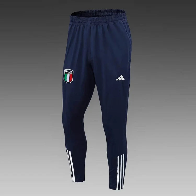 2023/2024 Italy Half-Pull Training Suit Royal Blue Soccer Shirt Set