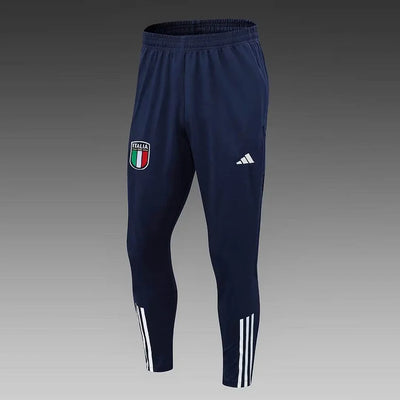 2023/2024 Italy Half-Pull Training Suit Royal Blue Soccer Shirt Set