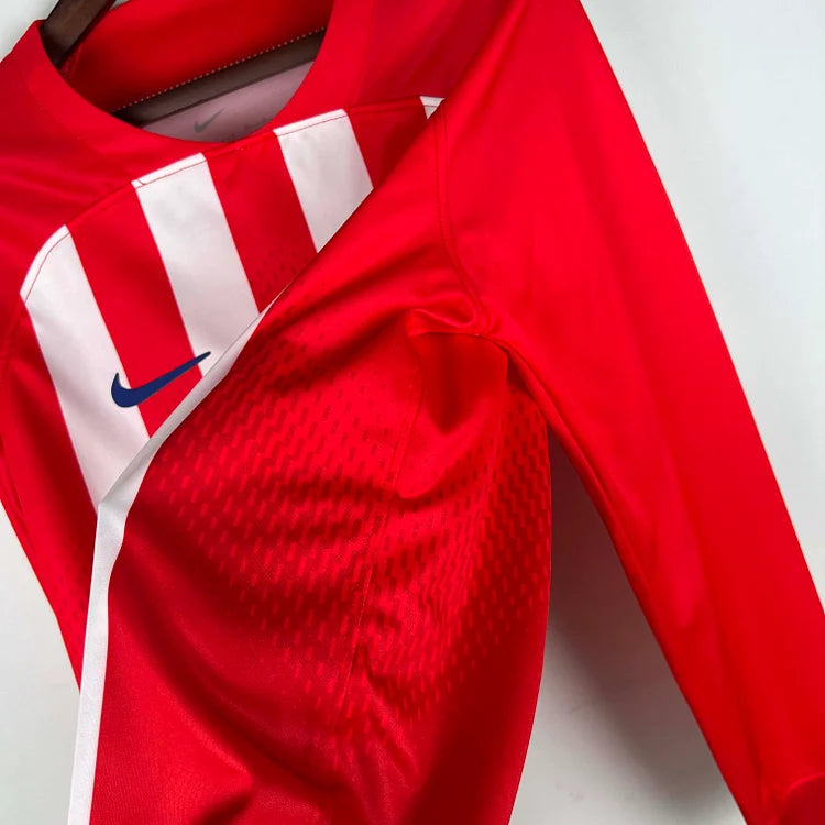 2023/24 Atletico Madrid Home Long Sleeve Shirt
