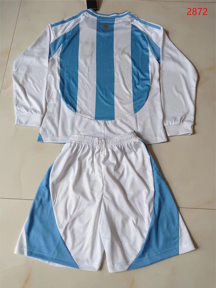 2024/25 Argentina Home Long Sleeves-Children'S Suit