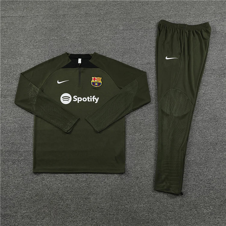 2023/24 Barcelona Military Green Training Kit