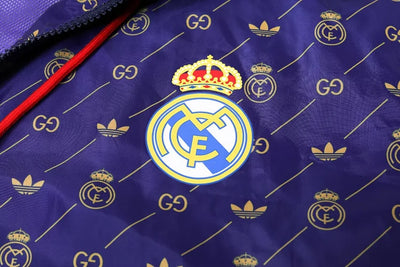 Real Madrid Blue Hooded Windbreaker