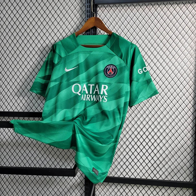 2023/24 Psg Paris Saint-Germain Goalkeeper Green Football Shirt
