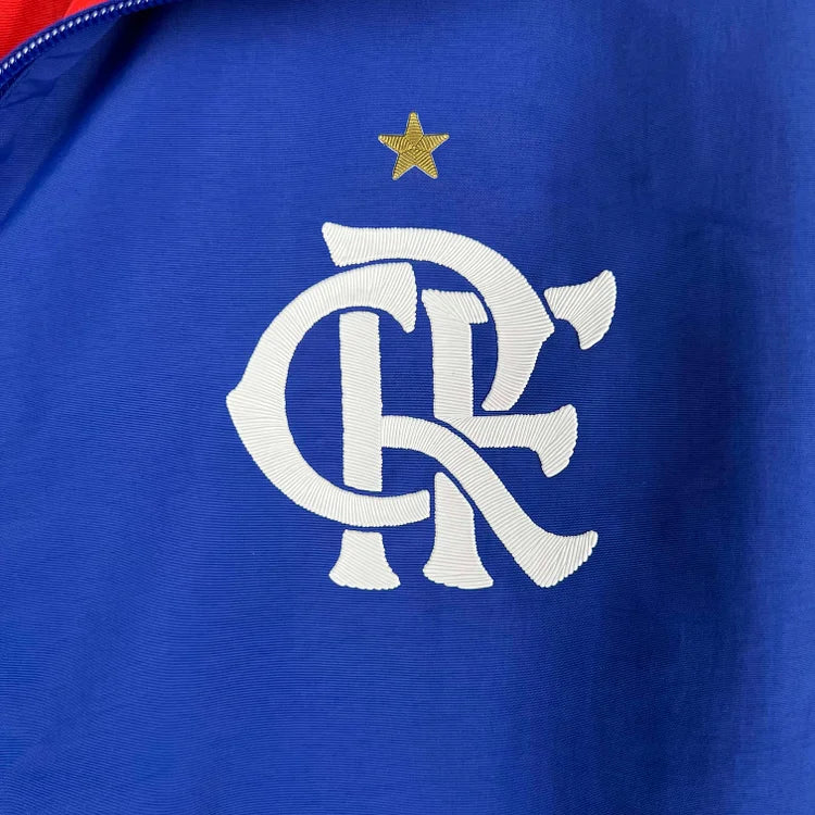 2023-2024 Flamengo CasuaI Reversible Windbreaker(Blue-red)Soccer Jersey