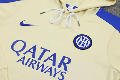 2024/25 Inter Milan Hooded Training Kit.