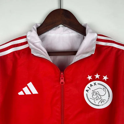 2023/2024 Ajax Reversible Windbreaker(Red-White)Soccer Jersey