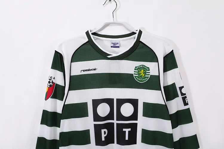 2002/03 Sporting Lisbon Home Retro Long Sleeve Shirt