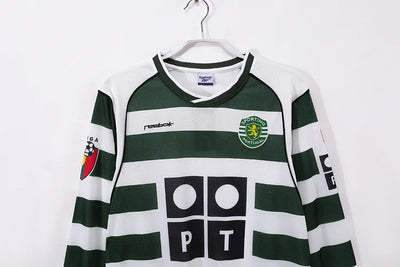 2002/03 Sporting Lisbon Home Retro Long Sleeve Shirt