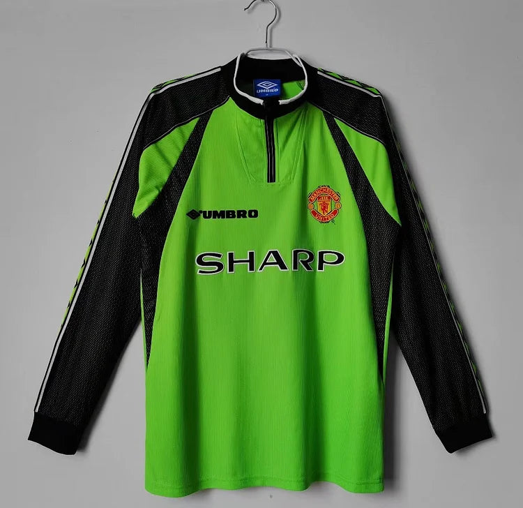 1998/99 Vintage Manchester United Goalkeeper Green Jersey