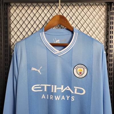 2023/24 Manchester City Home Long Sleeve Shirt
