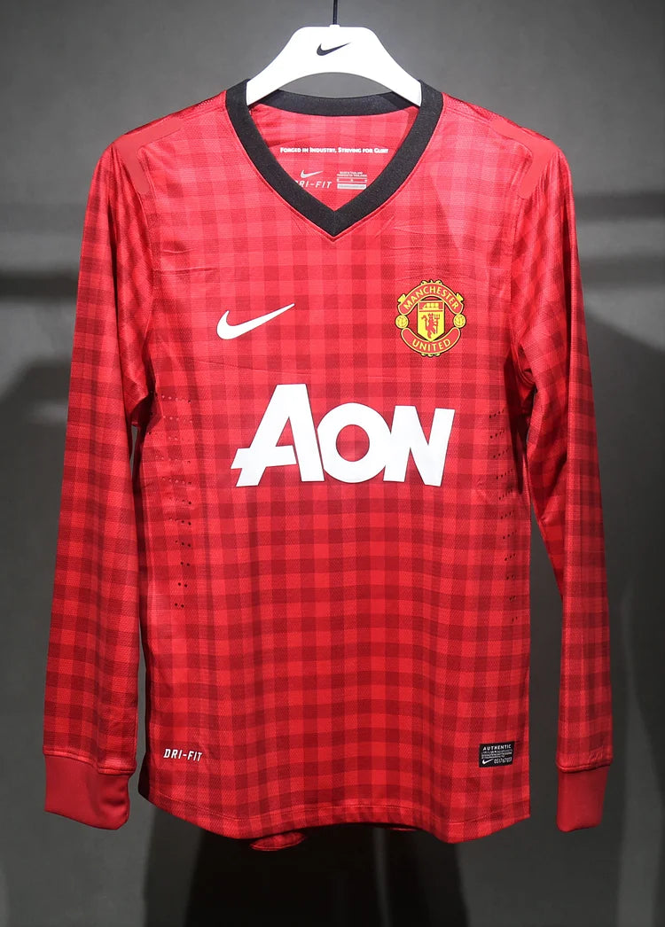 2012/13 Manchester United Home Long Sleeve Shirt - Player Edition