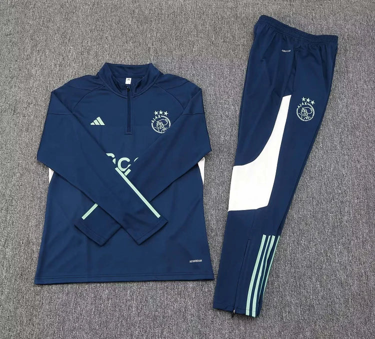 2023/2024 Ajax Half-Pull Training Suit Royal blue Football Shirt