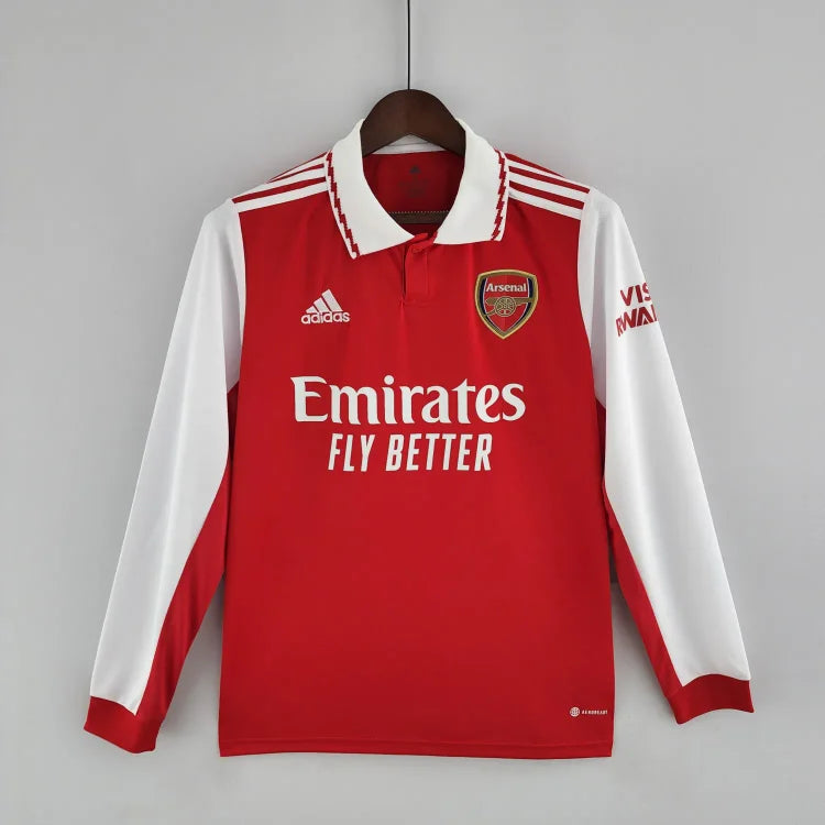 2022-2023 Arsenal Home Red Long Sleeve Jersey
