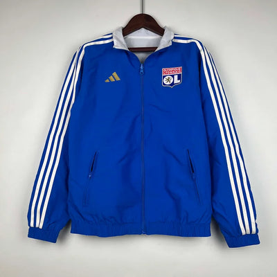 2023/2024 Lyon Reversible Windbreaker(Blue-white)Soccer Jersey
