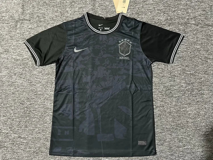 2022 Brazil team training uniform black jersey