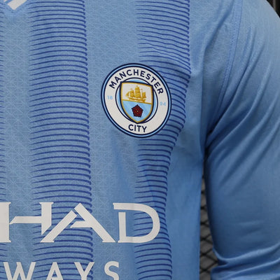 2023/24 Manchester City Home Long Sleeve Players Edition