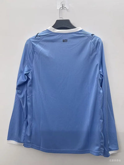 2025/2026 Manchester City Home Long Sleeve Fan Edition