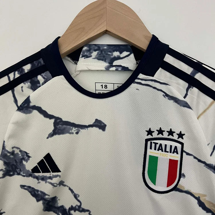 2023 Italy Away Soccer Shirt Kids Size