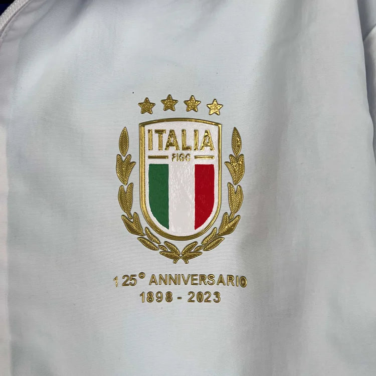 2023-2024 Italy Reversible Windbreaker (White-Blue)Soccer Jersey