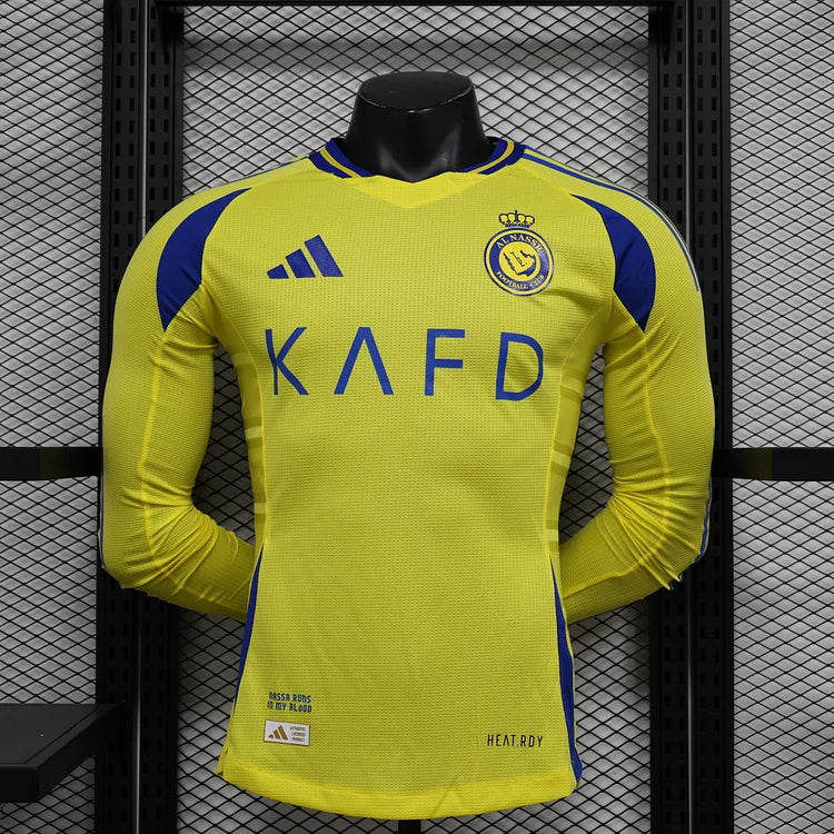 2024/25 Riyadh Victory Home long sleeve jersey. -Player version