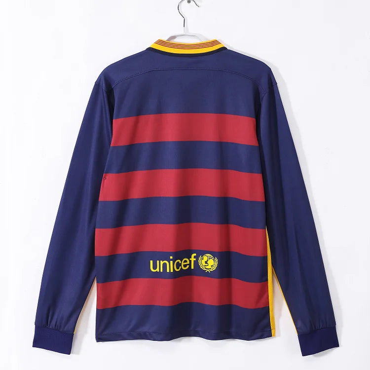 2015/16 Barcelona Home Retro Long Sleeve