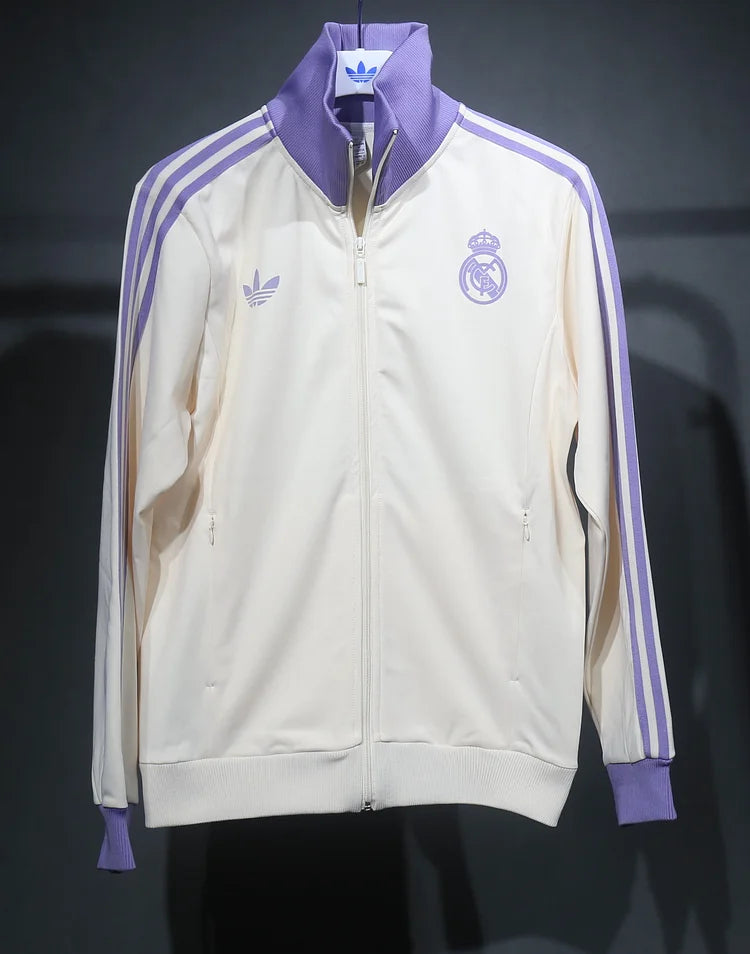 Real Madrid Trefoil Retro Slim Jacket + Retro Pants