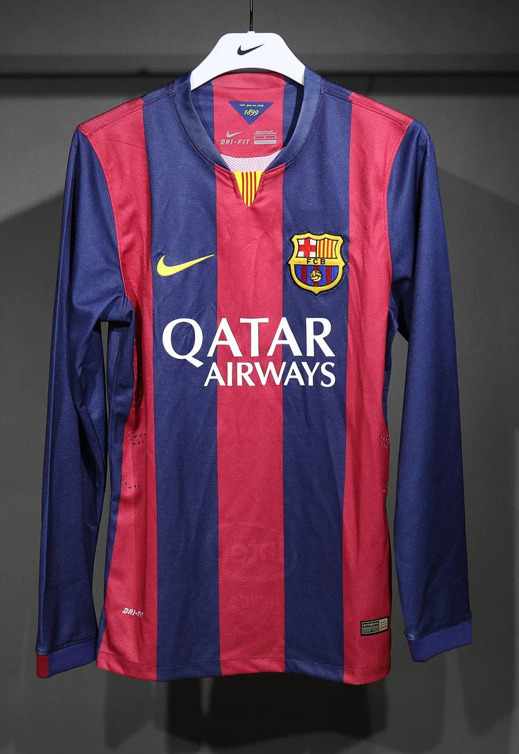 2014/15 Barcelona Home Long Sleeve - Player Edition