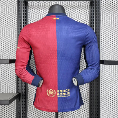 2024/2025 Barcelona Home Players Long Sleeve Joint Model